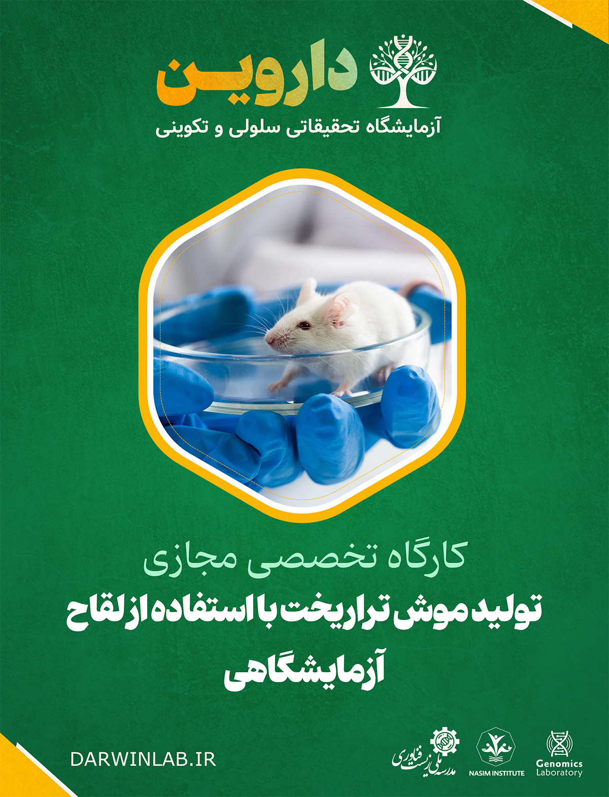 تولید موش تراریخت با استفاده از لقاح آزمایشگاهی