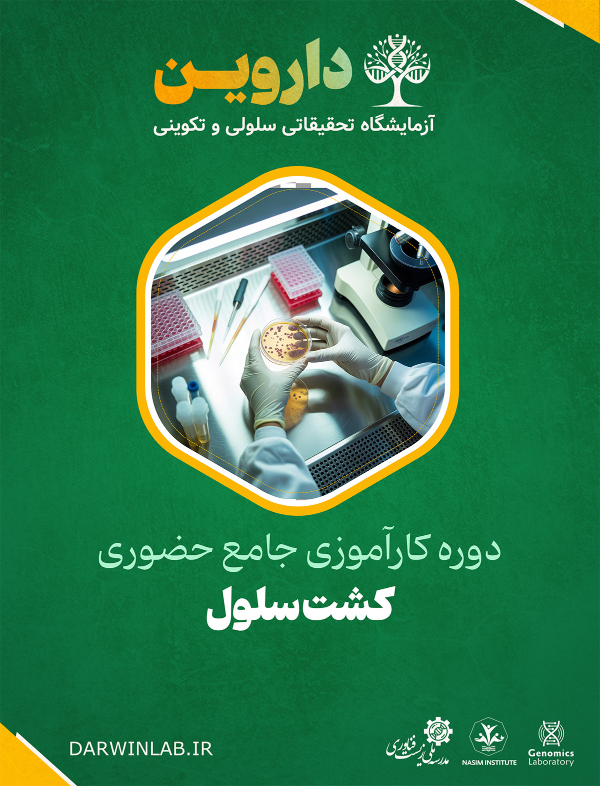 دوره کارآموزی بین المللی کشت سلول 