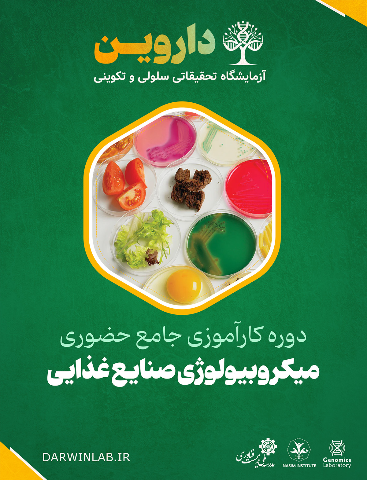 دوره کارآموزی بین المللی میکروبیولوژی صنایع غذایی