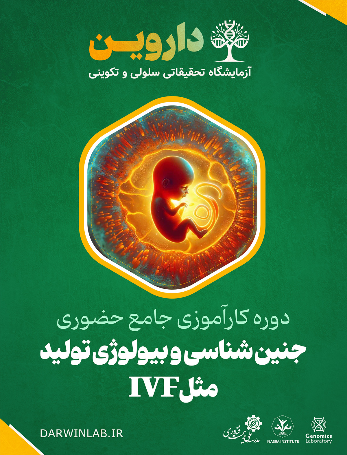 دوره کارآموزی بین المللی جنین شناسی و بیولوژی تولید مثل IVF