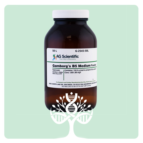 محیط کشت B5 - گامبورگ (Gamborg B5 Medium)